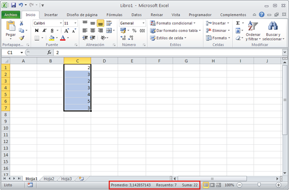 3.3.2. Escribir funciones - Guía Rápida Excel 2010